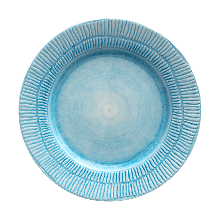 Stripes bord Ø28 cm - Turquoise - Mateus