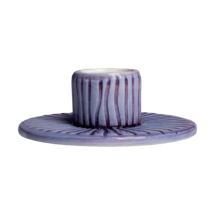 Stripes kandelaar Ø8 cm - Viool - Mateus