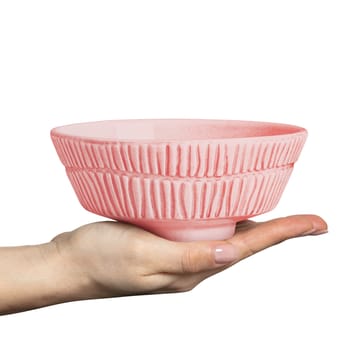 Stripes kom Ø15 cm - Lichtroze - Mateus