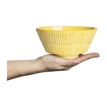 Stripes kom 16 cm - Geel - Mateus