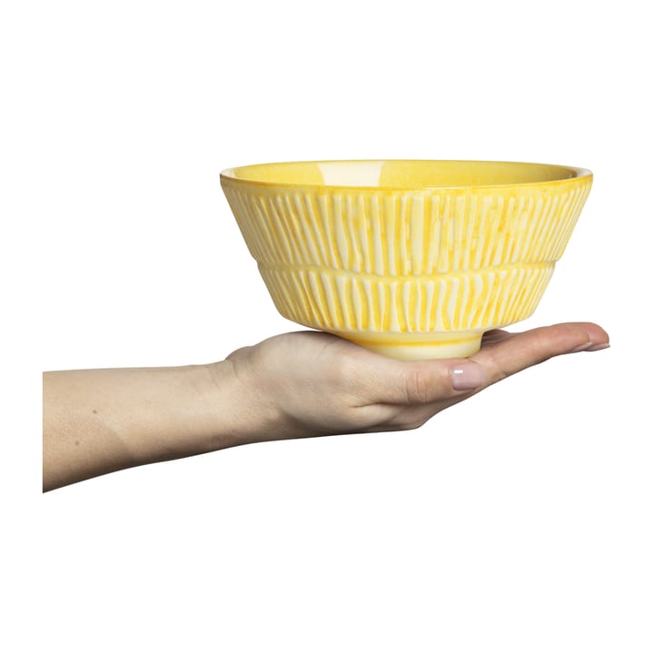 Stripes kom 16 cm, Geel Mateus