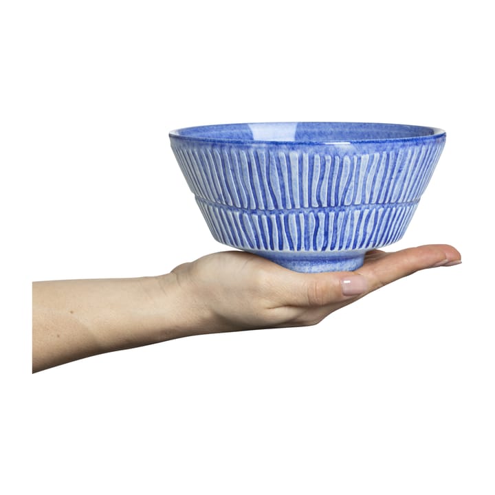 Stripes kom 16 cm, Lichtblauw Mateus