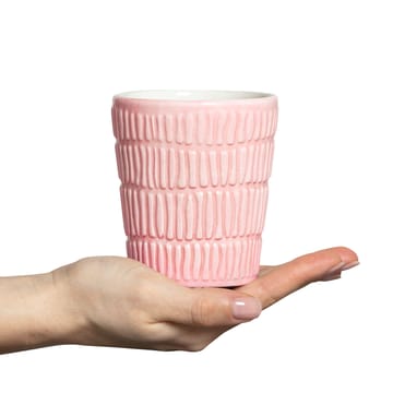 Stripes mok 30 cl - Lichtroze - Mateus