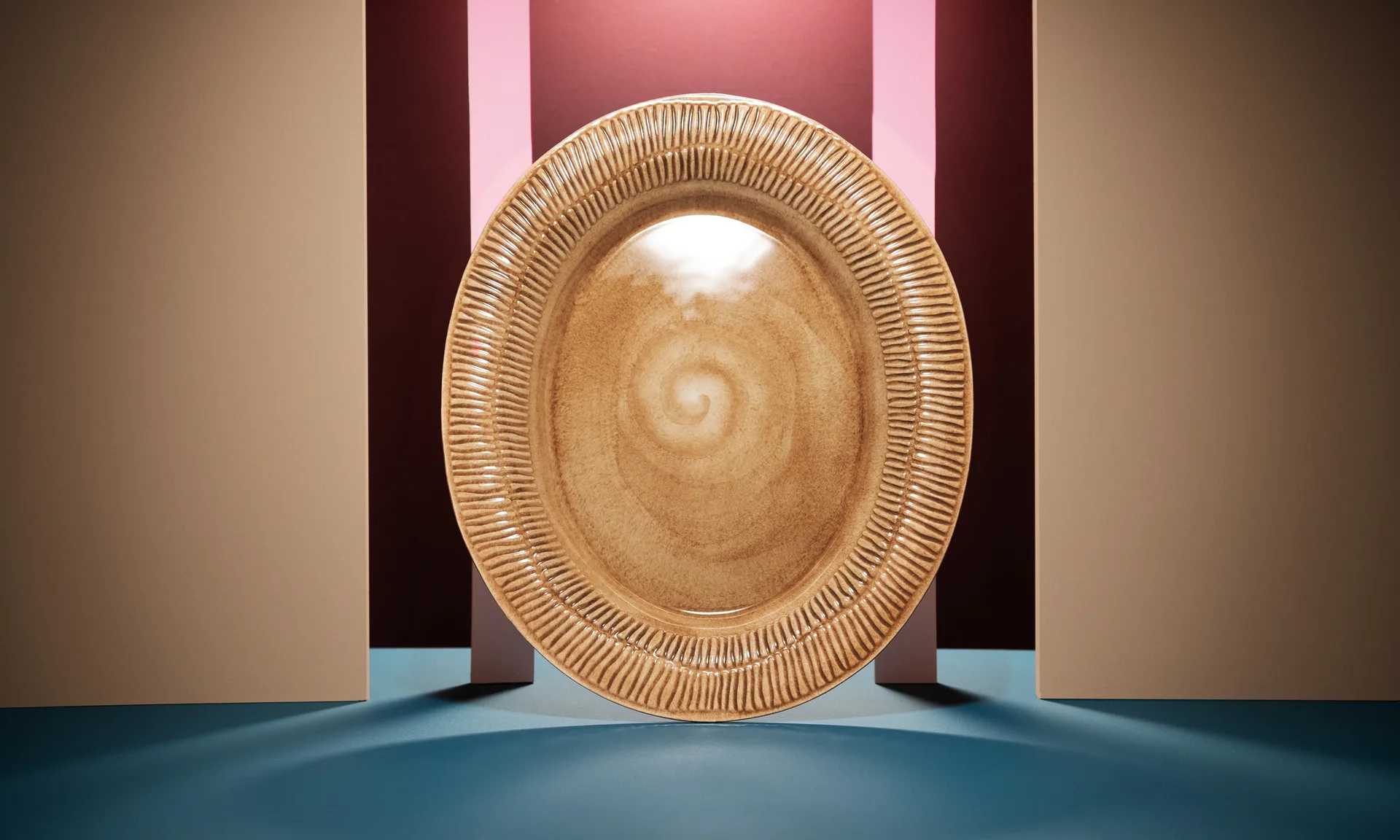 Stripes schotel 30x35 cm, Cinnamon Mateus