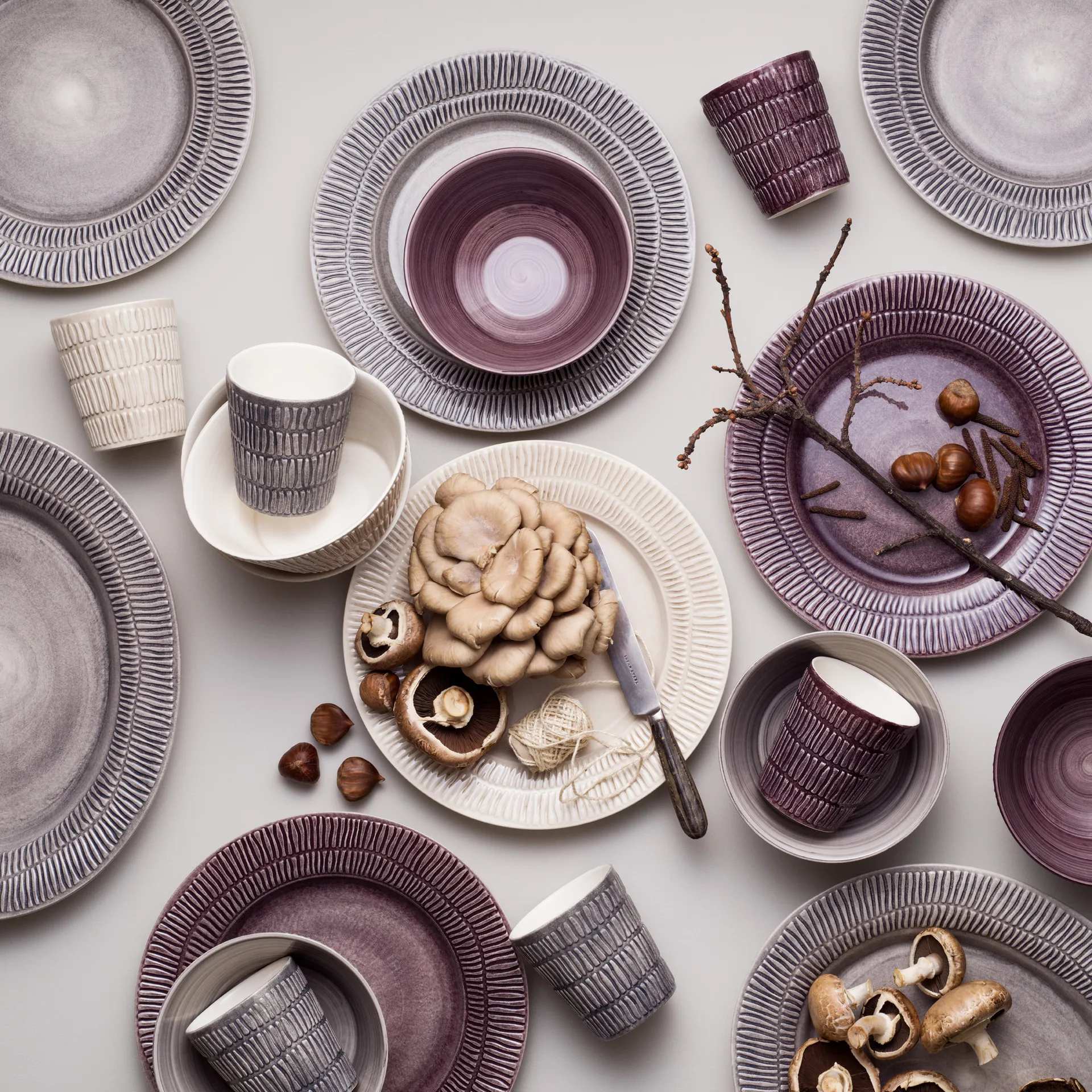 Stripes schotel 30x35 cm, Grijs Mateus