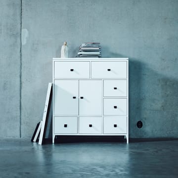 Abisko dressoir - wit, bovenblad in beton - Mavis