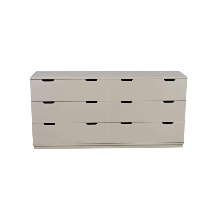 Aoko ladekast dubbel 6 lades - Beige - Mavis