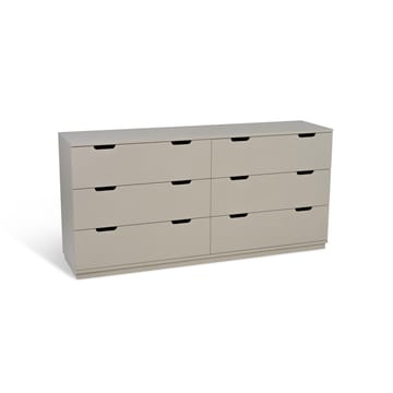 Aoko ladekast dubbel 6 lades - Beige - Mavis