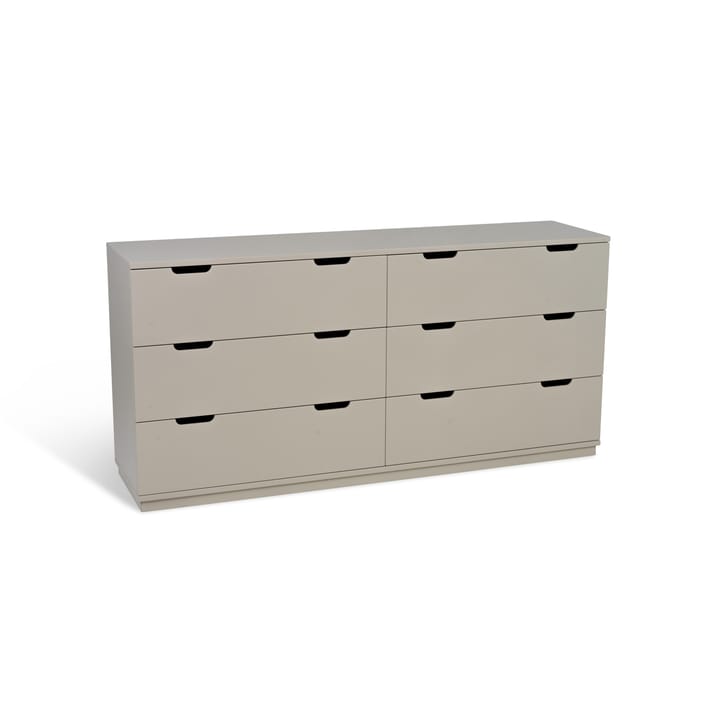 Aoko ladekast dubbel 6 lades, Beige Mavis