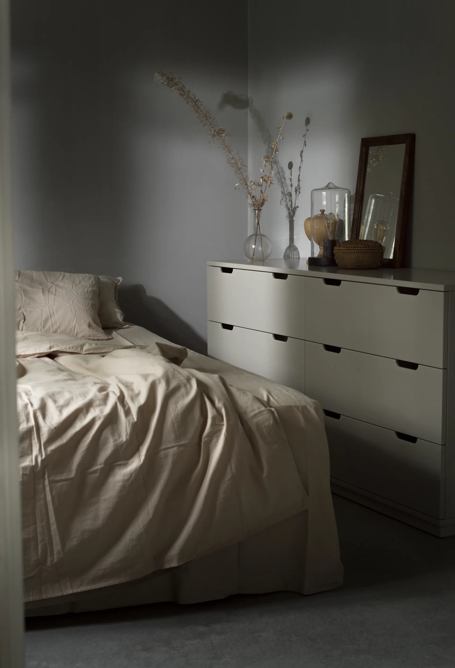 Aoko ladekast dubbel 6 lades, Beige Mavis