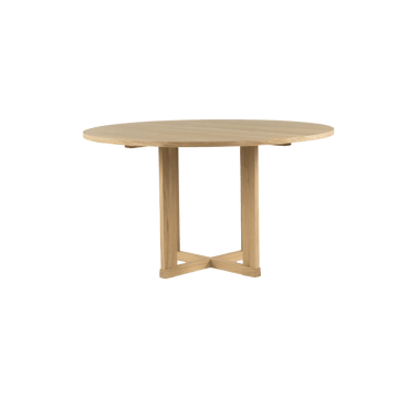 Arv eettafel ⌀130 cm - Witgepigmenteerde matte gelakte eik - Mavis