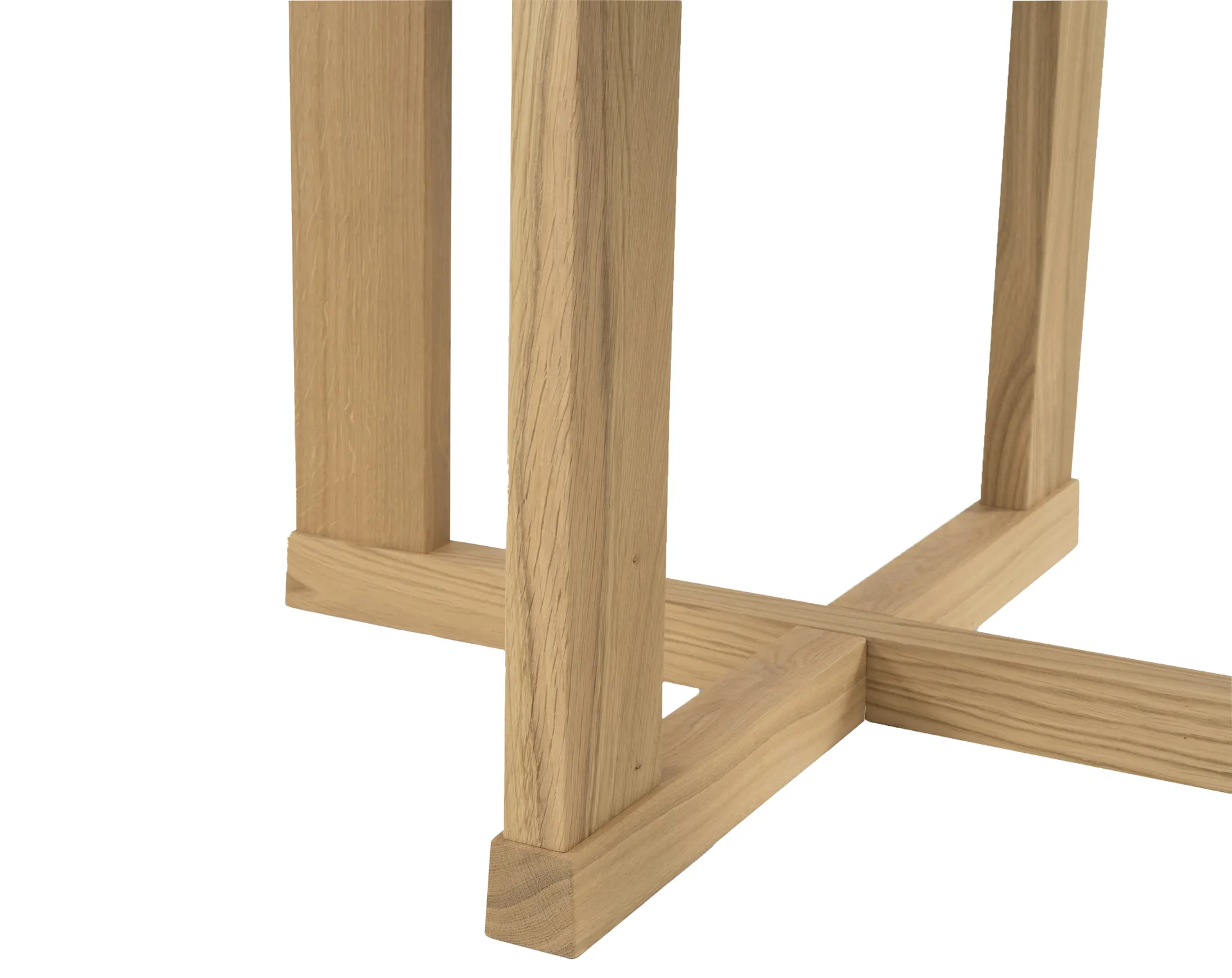 Arv eettafel ⌀130 cm, Witgepigmenteerde matte gelakte eik Mavis