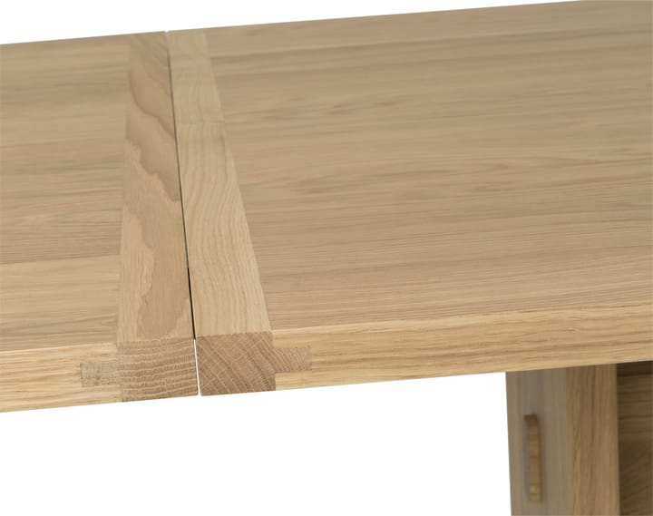 Arv eettafel verlengblad, Witgepigmenteerde matte gelakte eik Mavis