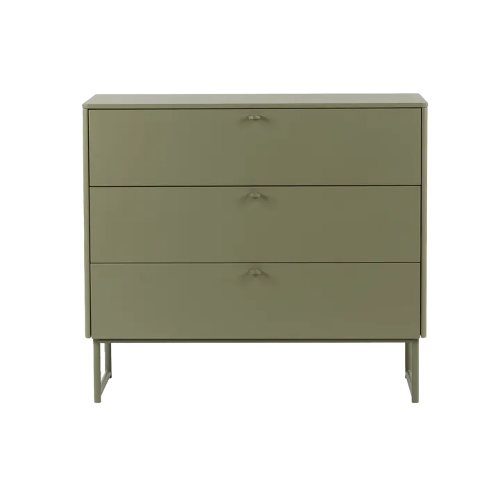 Deus ladekast 3 laatjes - Olivgrijs - Mavis