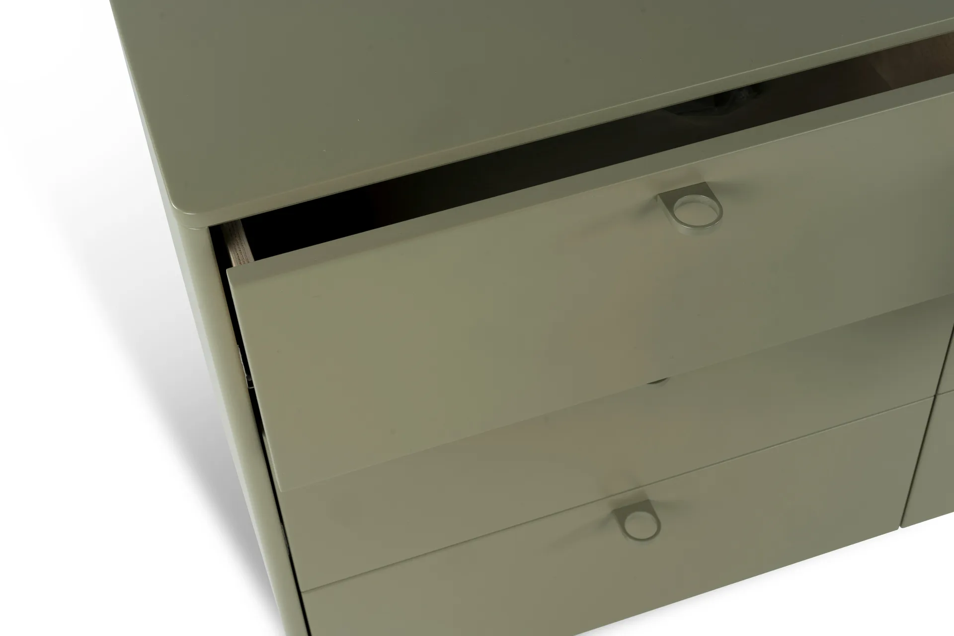 Deus ladekast 9 laden, Olivgrijs Mavis