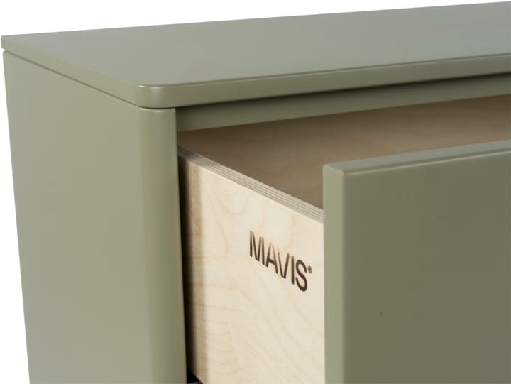 Deus ladekast 9 lades, Olivgrijs Mavis