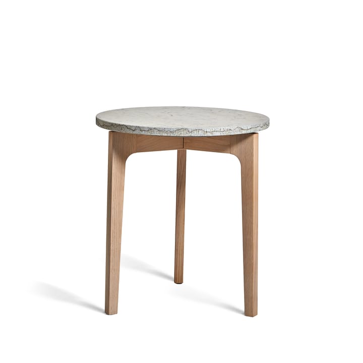 Höllviken bijzettafel - kalksteen, witgepigmenteerd eikenbeen - Mavis