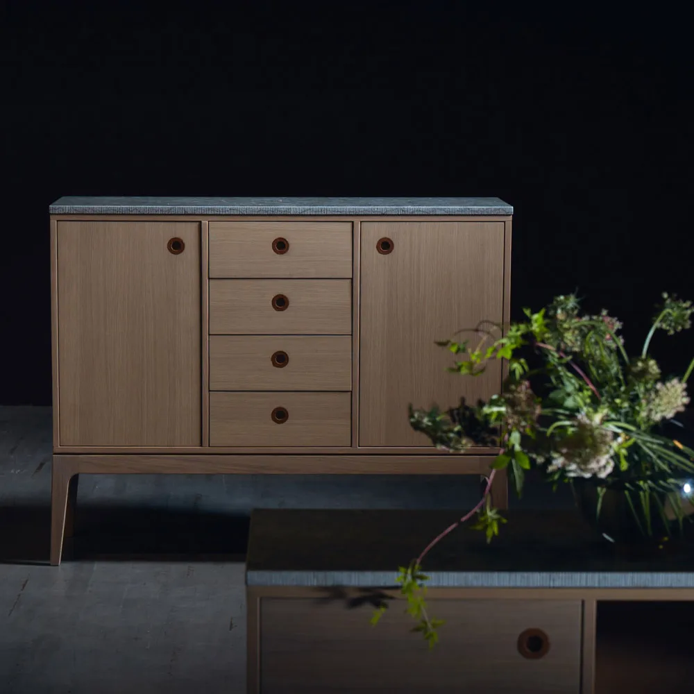 Höllviken dressoir, eik witgepigmenteerd Mavis