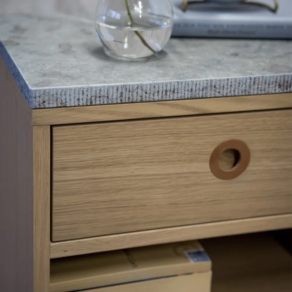 Höllviken nachtkastje, lichtgrijs, 1 lade Mavis