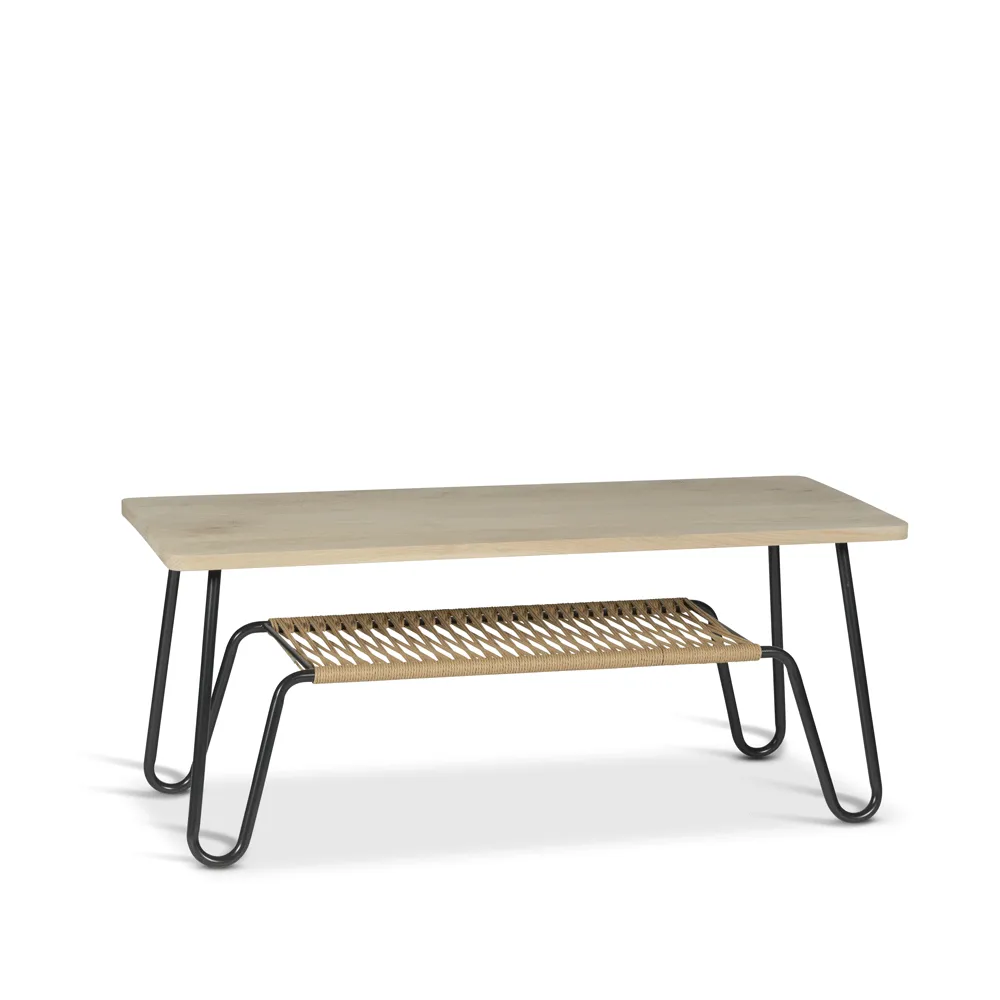 Marcel salontafel, eik gezepen rustiek, 120x50 Mavis