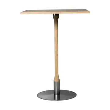 Rod barbord 70x70 cm - Witgepigmenteerde matgelakte eik - Mavis