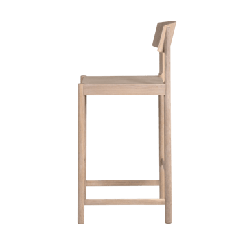 Rod barkruk 65 cm - Wit wasolie eik - Mavis