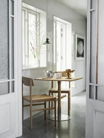 Rod stoel - Witgepigmenteerde matte gelakte eik - Mavis