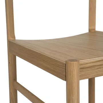 Rod stoel - Witgepigmenteerde matte gelakte eik - Mavis