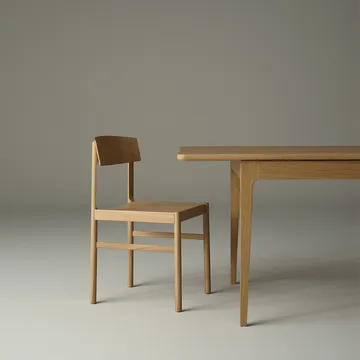 Rod stoel - Witgepigmenteerde matte gelakte eik - Mavis