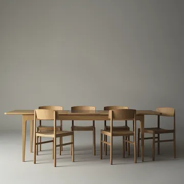 Rod stoel - Witgepigmenteerde matte gelakte eik - Mavis