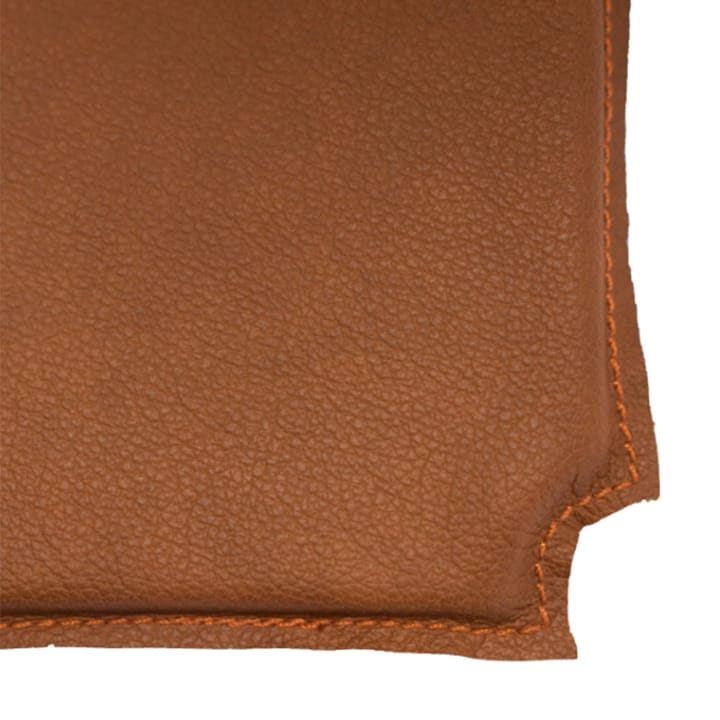Rode stoelkussen, leer cognac Mavis