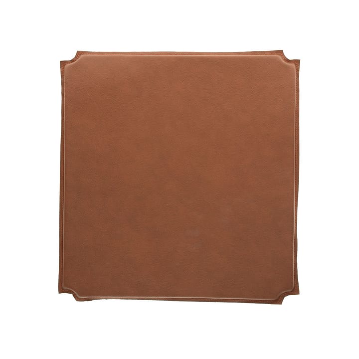 Rode stoelkussen - leer cognac - Mavis