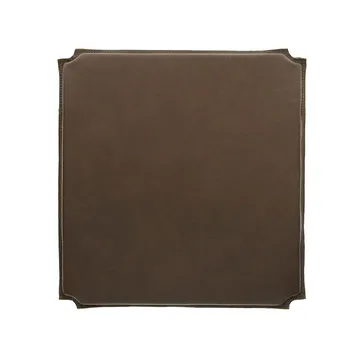 Rode stoelkussen - leer mocca - Mavis