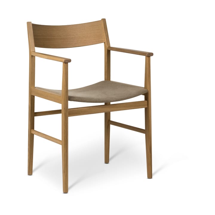 Siza armstoel - Witgepigmenteerd eiken-lin zitting - Mavis