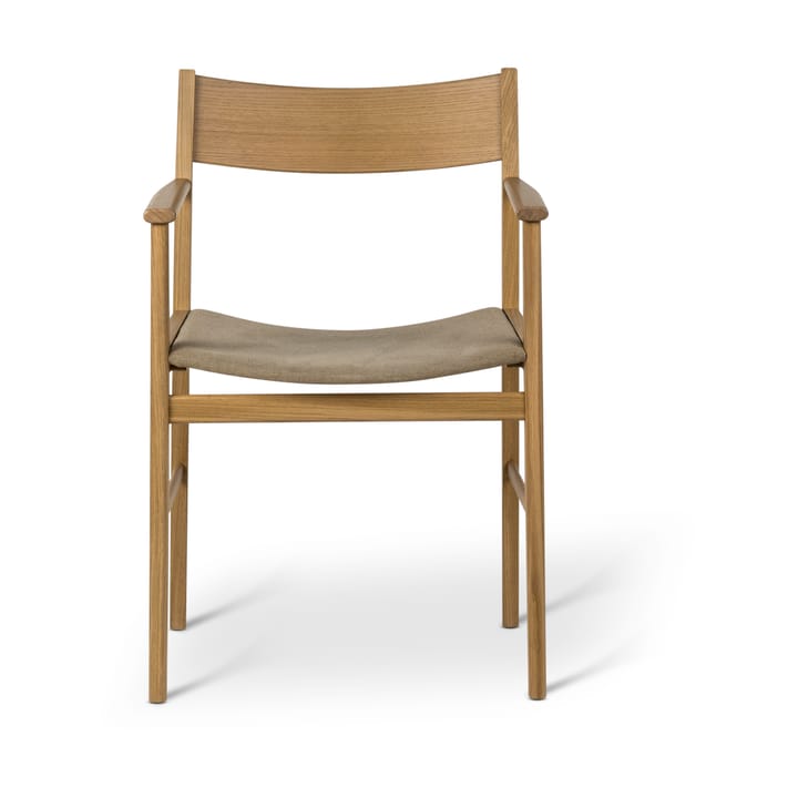 Siza armstoel, Witgepigmenteerd eiken-lin zitting Mavis