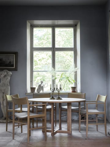 Siza armstoel - Witgepigmenteerd eiken-lin zitting - Mavis