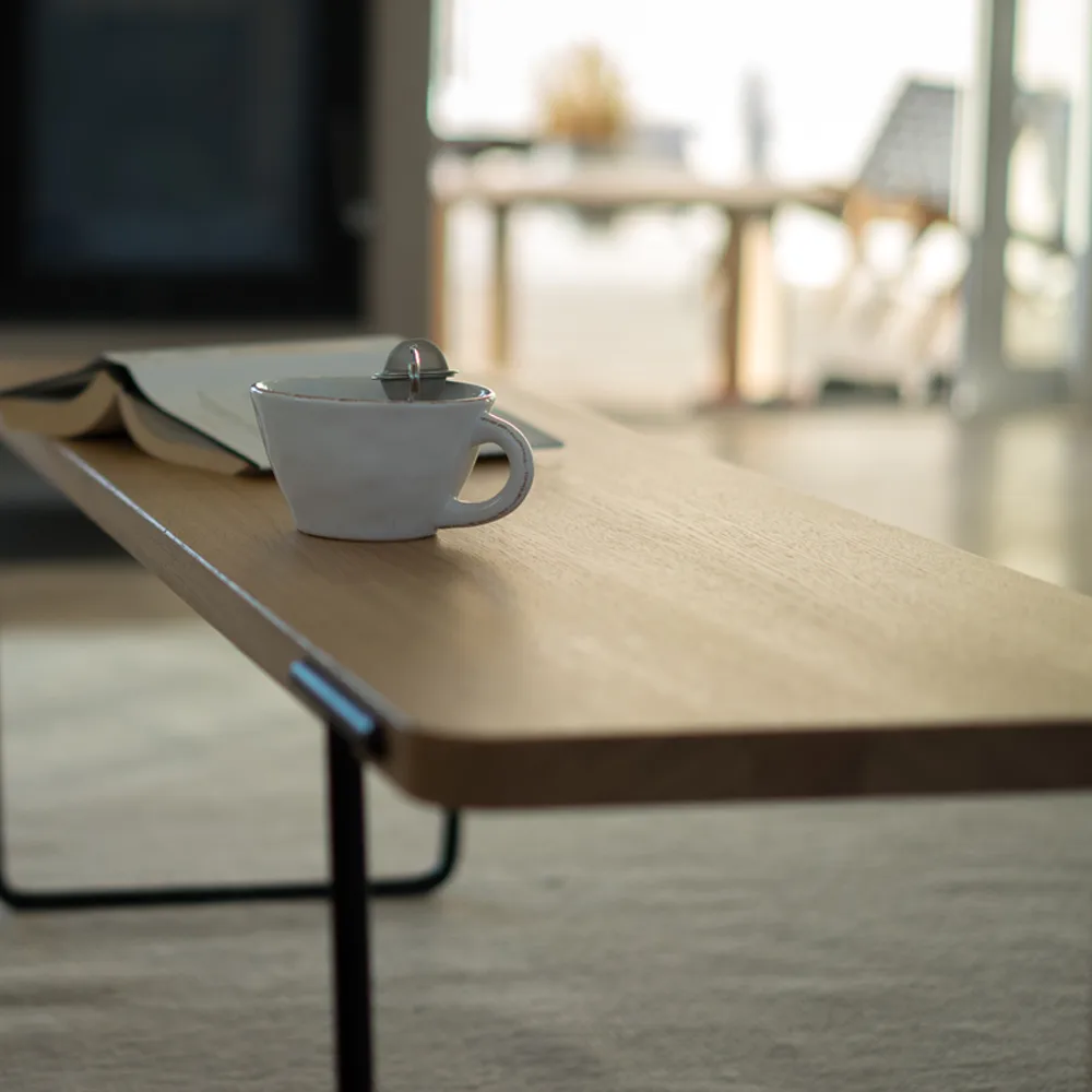 Update salontafel, eik licht blanke lak, 140 cm Mavis