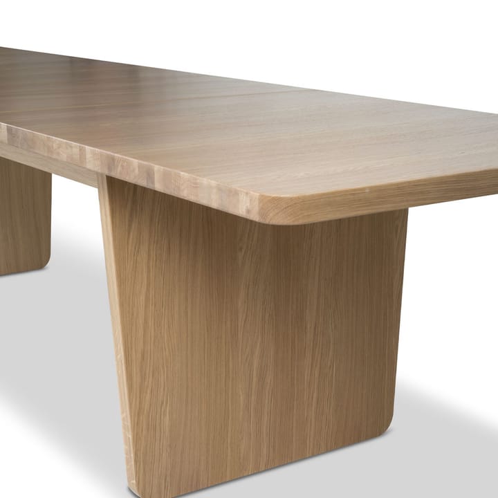 Vaud eettafel, Witgepigmenteerd eiken, 2 st opzetstukken Mavis