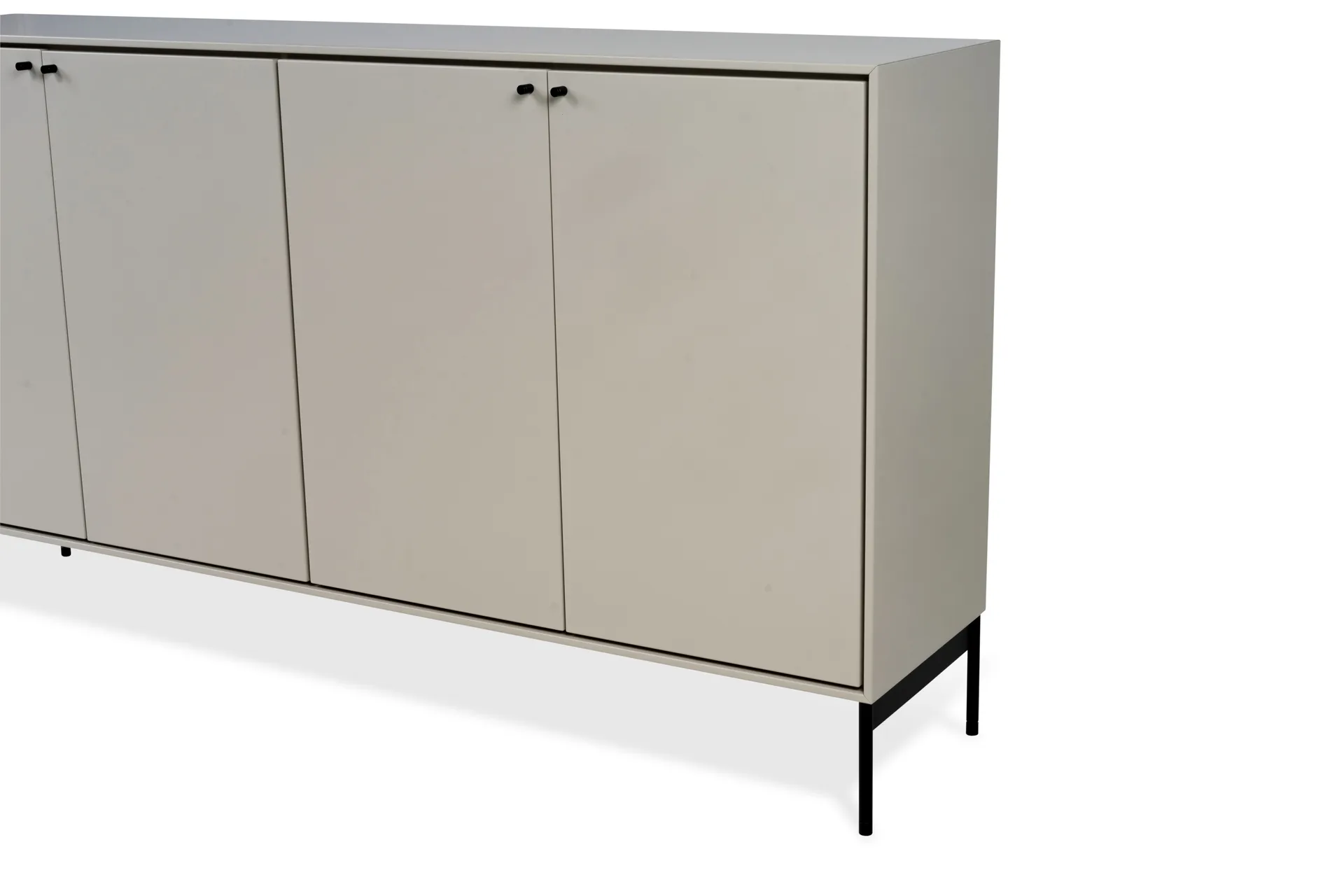 Volt dressoir 80x148 cm, Beige-zwart Mavis