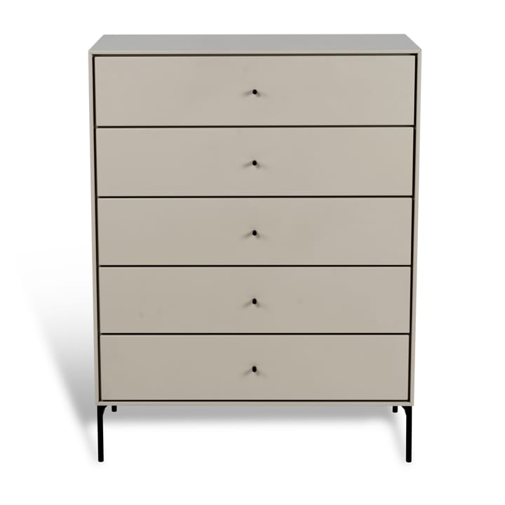 Volt kast 5 lades beige - Details in zwart - Mavis