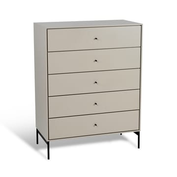 Volt kast 5 lades beige - Details in zwart - Mavis
