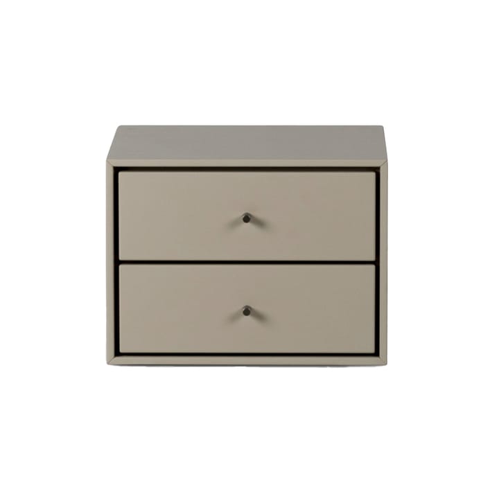 Volt nachtkastje wandgemonteerd - Beige-roestvrij staal - Mavis