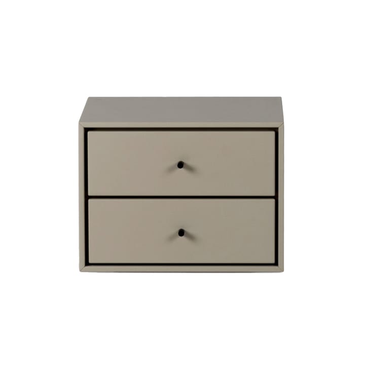 Volt nachtkastje wandgemonteerd - Beige-zwart - Mavis