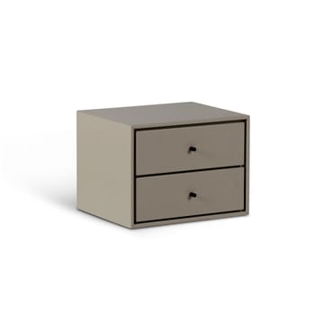 Volt nachtkastje wandgemonteerd - Beige-zwart - Mavis