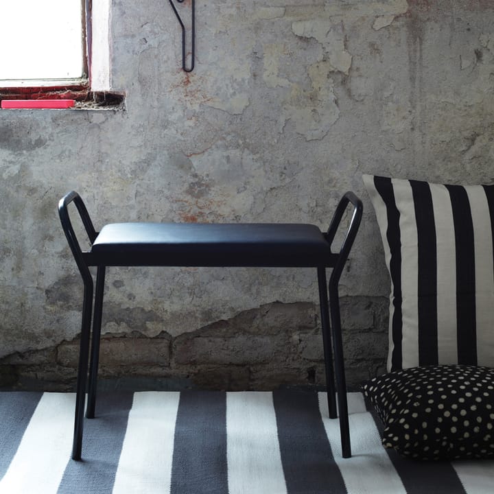 Anyone kruk, zwart-zwart leer Maze