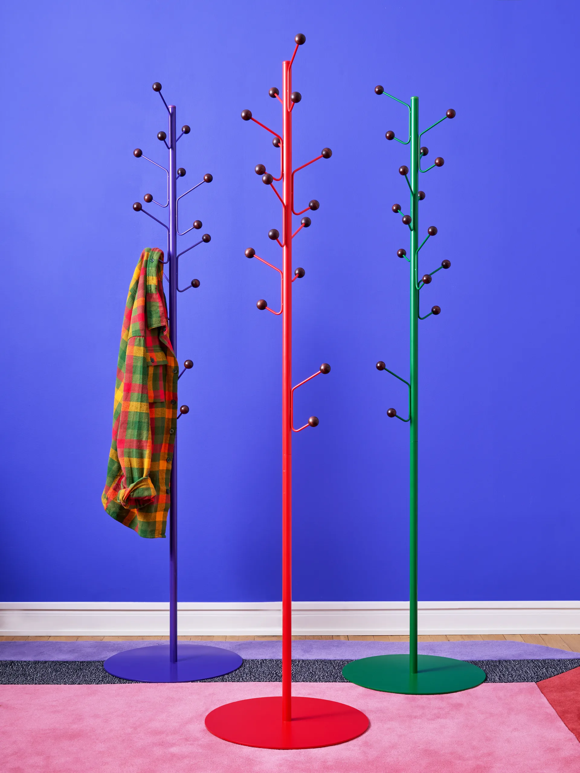 Bill Floor kapstok, Groen-donkerbruin Maze