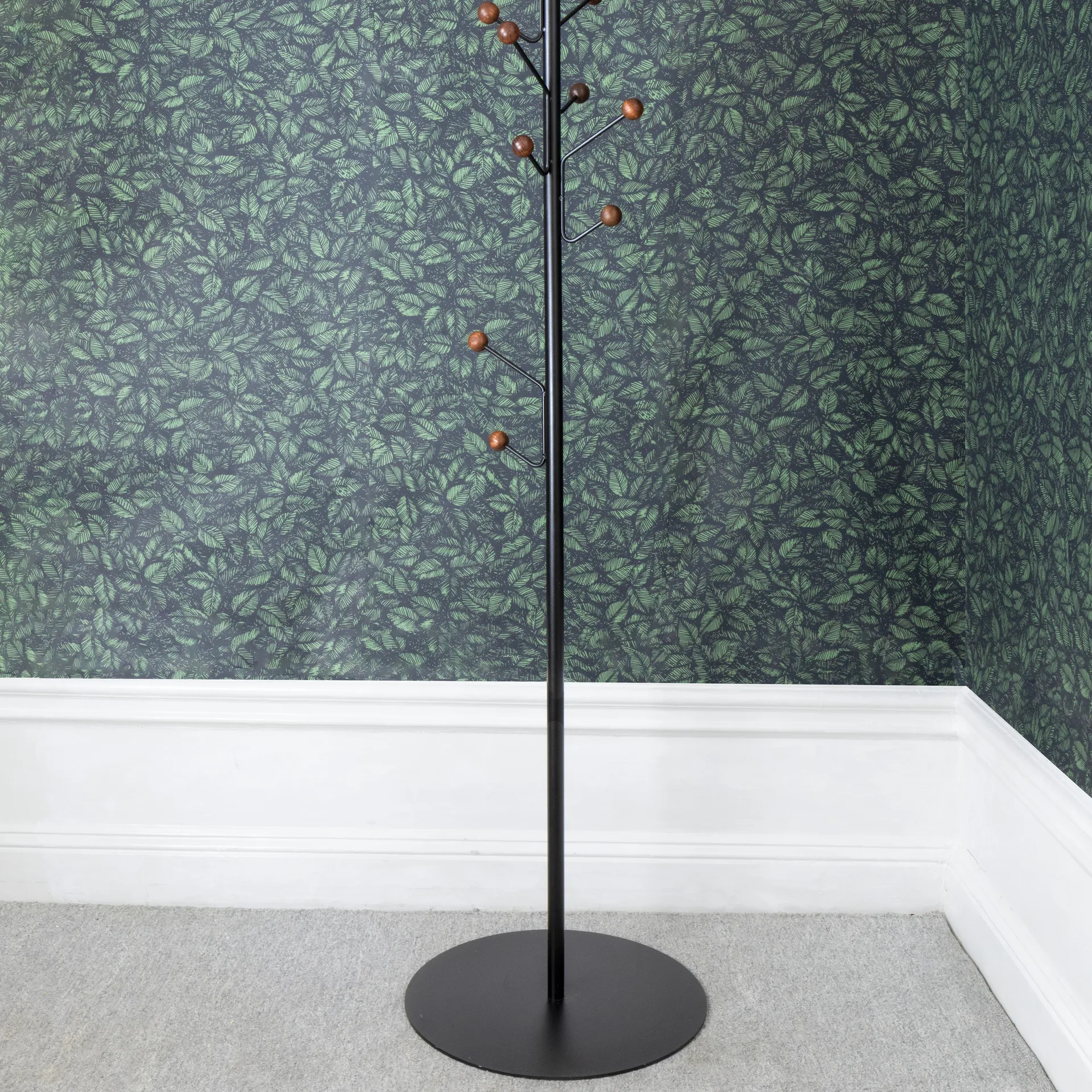 Bill Floor kapstok, Zwart-donkerbruin Maze