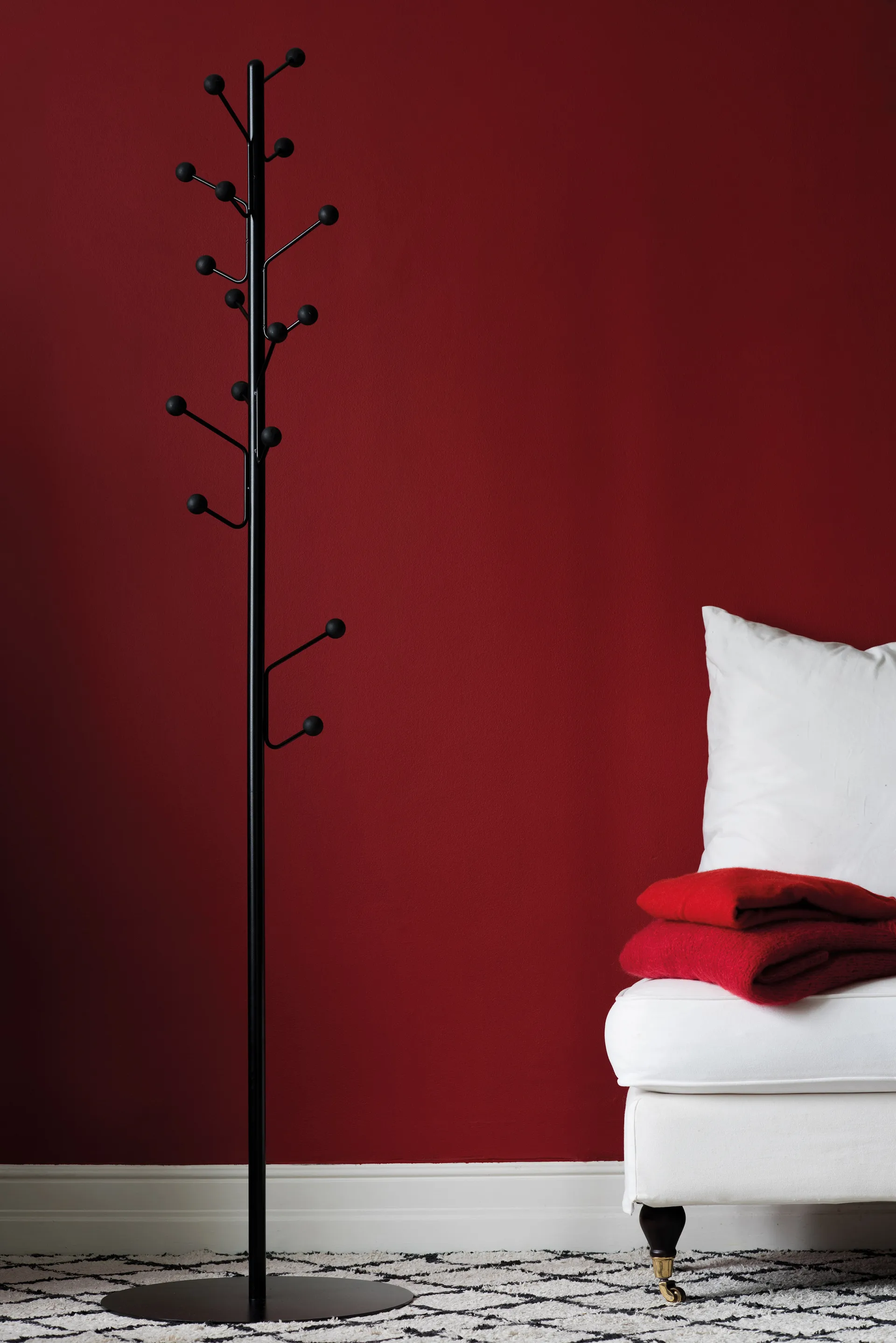 Bill Floor kapstok, Zwart Maze