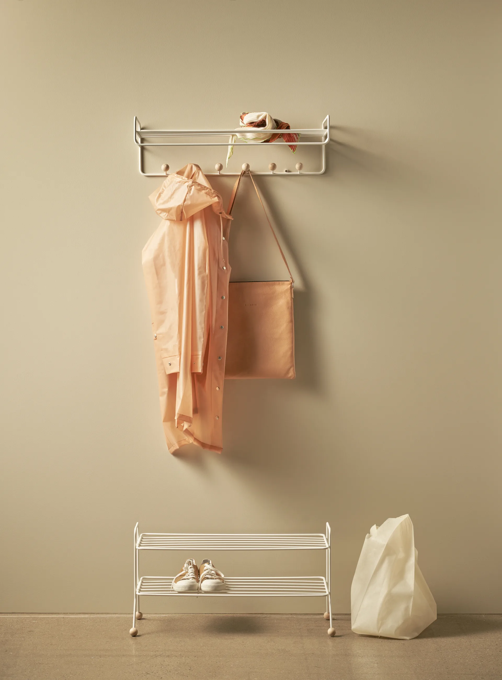 Bill Hat rack hoedenplank, Greige Maze