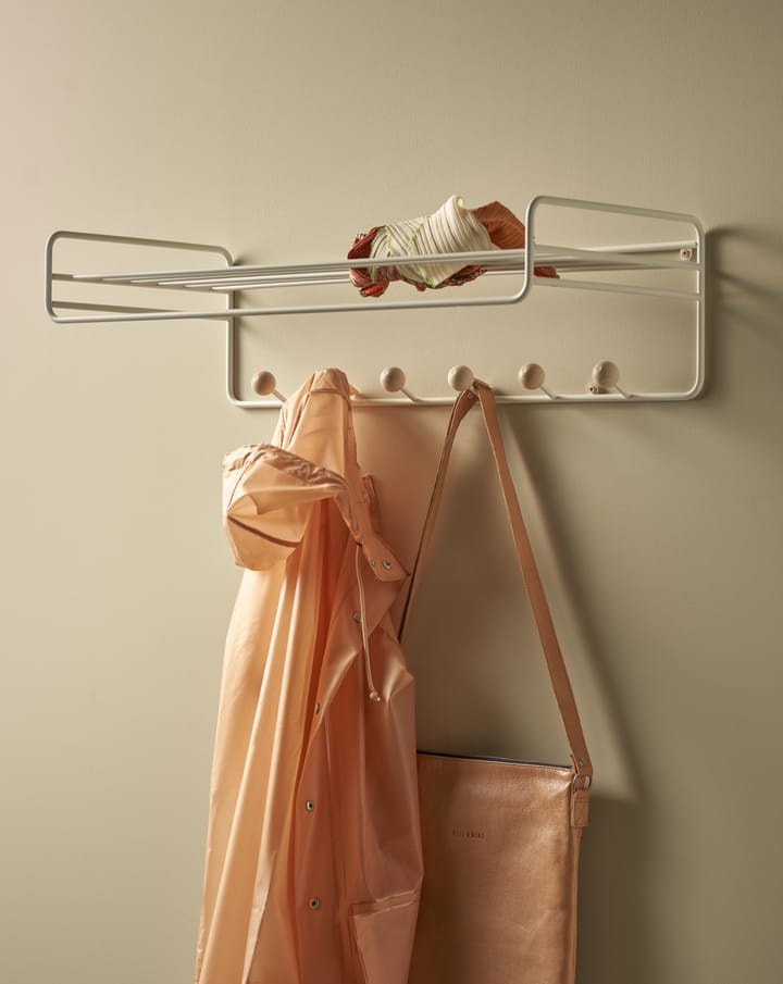 Bill Hat rack hoedenplank, Zijde grijs Maze